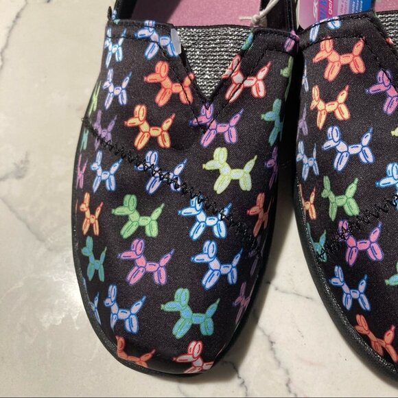 SKECHERS Sz 6 Balloon Toy Poodle Dog Gel Infused Insoles Slip On Flats Loafers - Picture 4 of 9